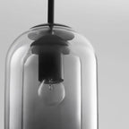 Lampadario moderno a sospensione in vetro a 2 strati per camera da letto