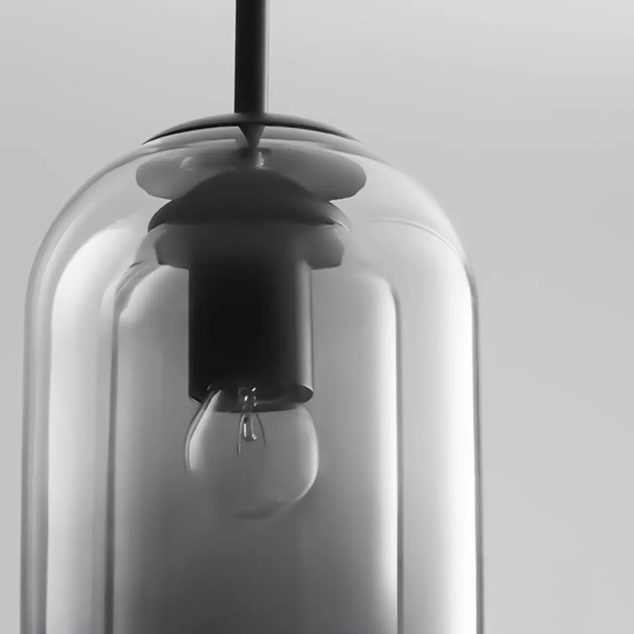 Lampadario moderno a sospensione in vetro a 2 strati per camera da letto