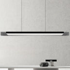 Suspension moderne en verre et métal avec éclairage LED pour îlot de cuisine