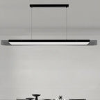 Suspension moderne en verre et métal avec éclairage LED pour îlot de cuisine