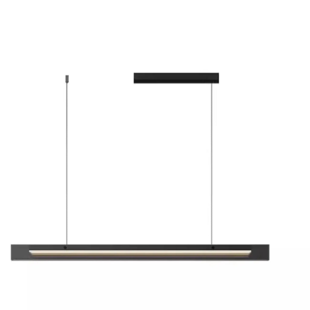Suspension moderne en verre et métal avec éclairage LED pour îlot de cuisine