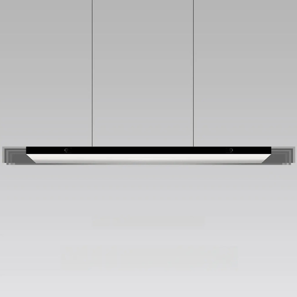 Suspension moderne en verre et métal avec éclairage LED pour îlot de cuisine
