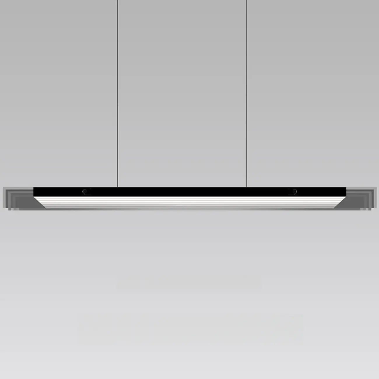Suspension moderne en verre et métal avec éclairage LED pour îlot de cuisine