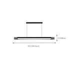 Suspension moderne en verre et métal avec éclairage LED pour îlot de cuisine
