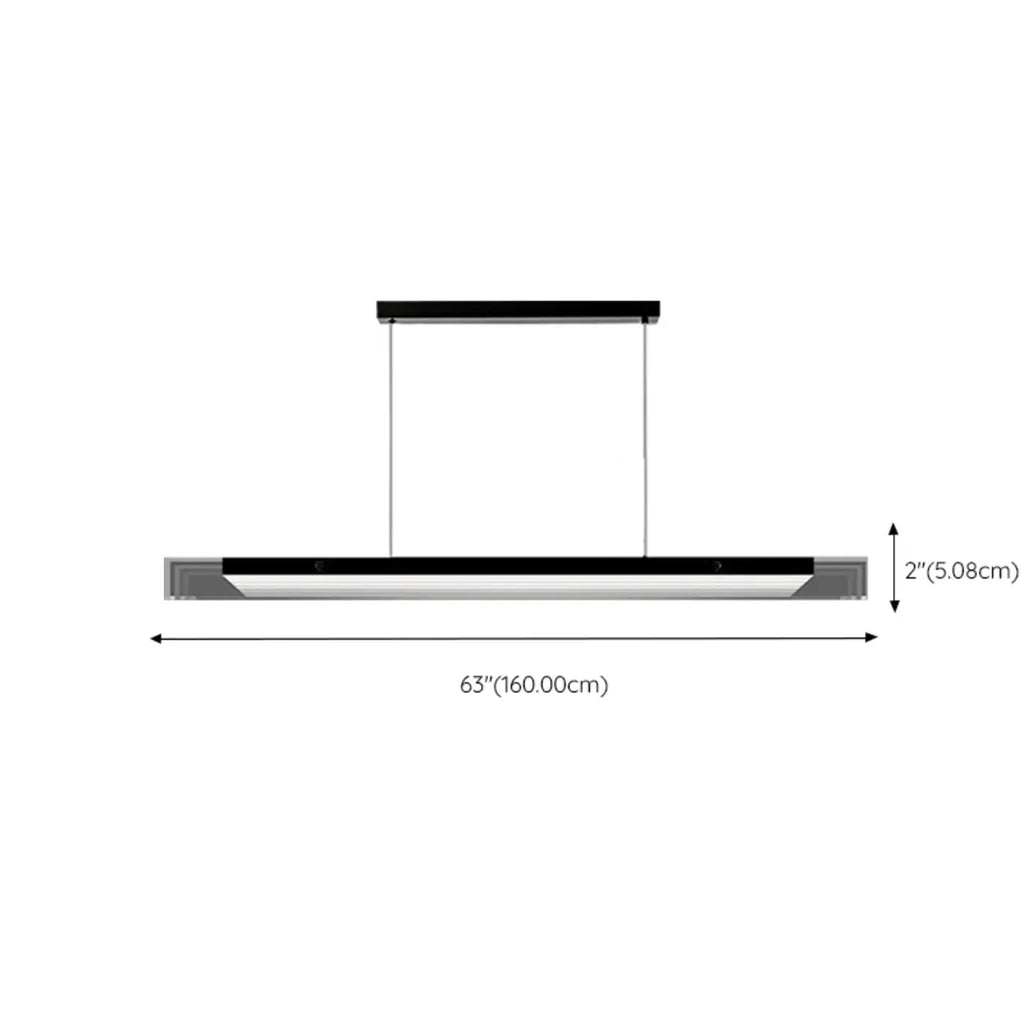 Suspension moderne en verre et métal avec éclairage LED pour îlot de cuisine