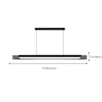 Suspension moderne en verre et métal avec éclairage LED pour îlot de cuisine