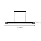 Suspension moderne en verre et métal avec éclairage LED pour îlot de cuisine
