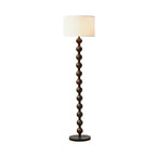 Lampada da terra moderna da 63 pollici con struttura in legno e spina per soggiorno