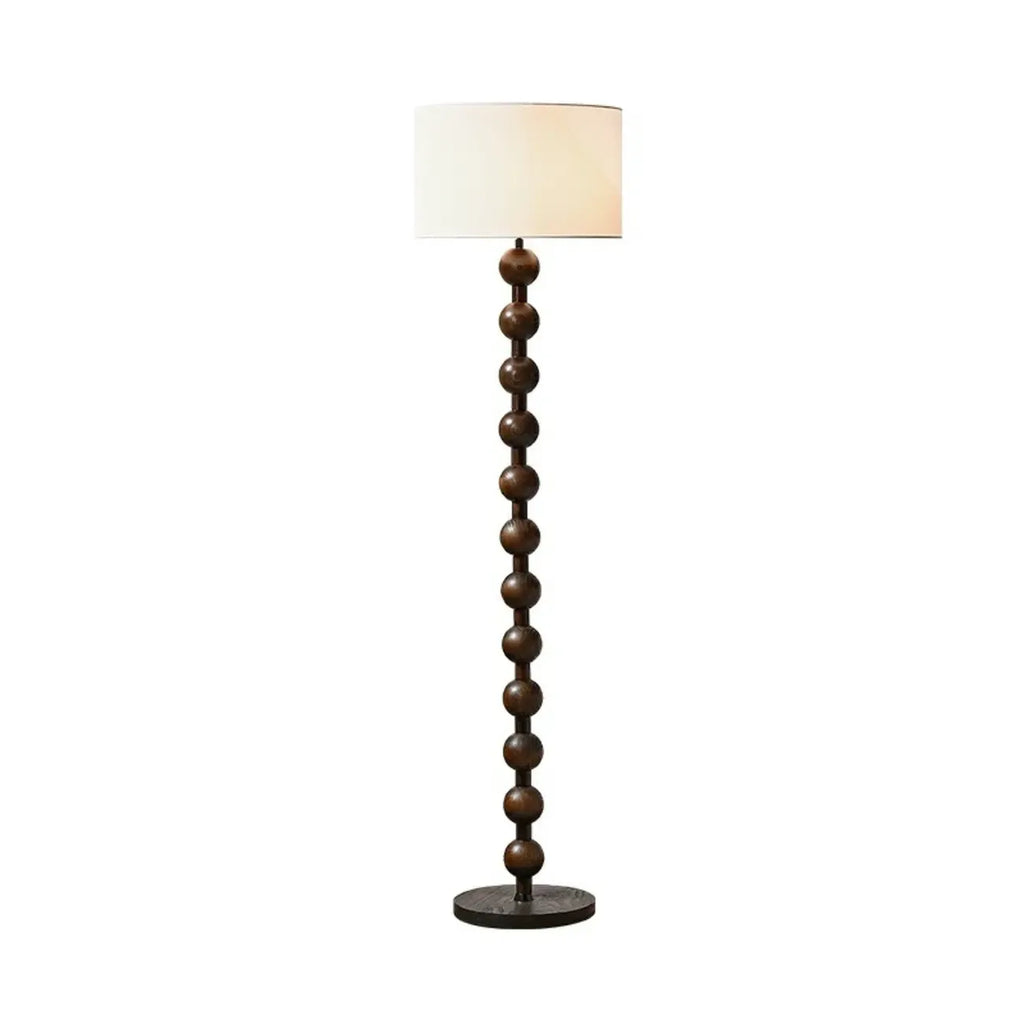 Lampada da terra moderna da 63 pollici con struttura in legno e spina per soggiorno