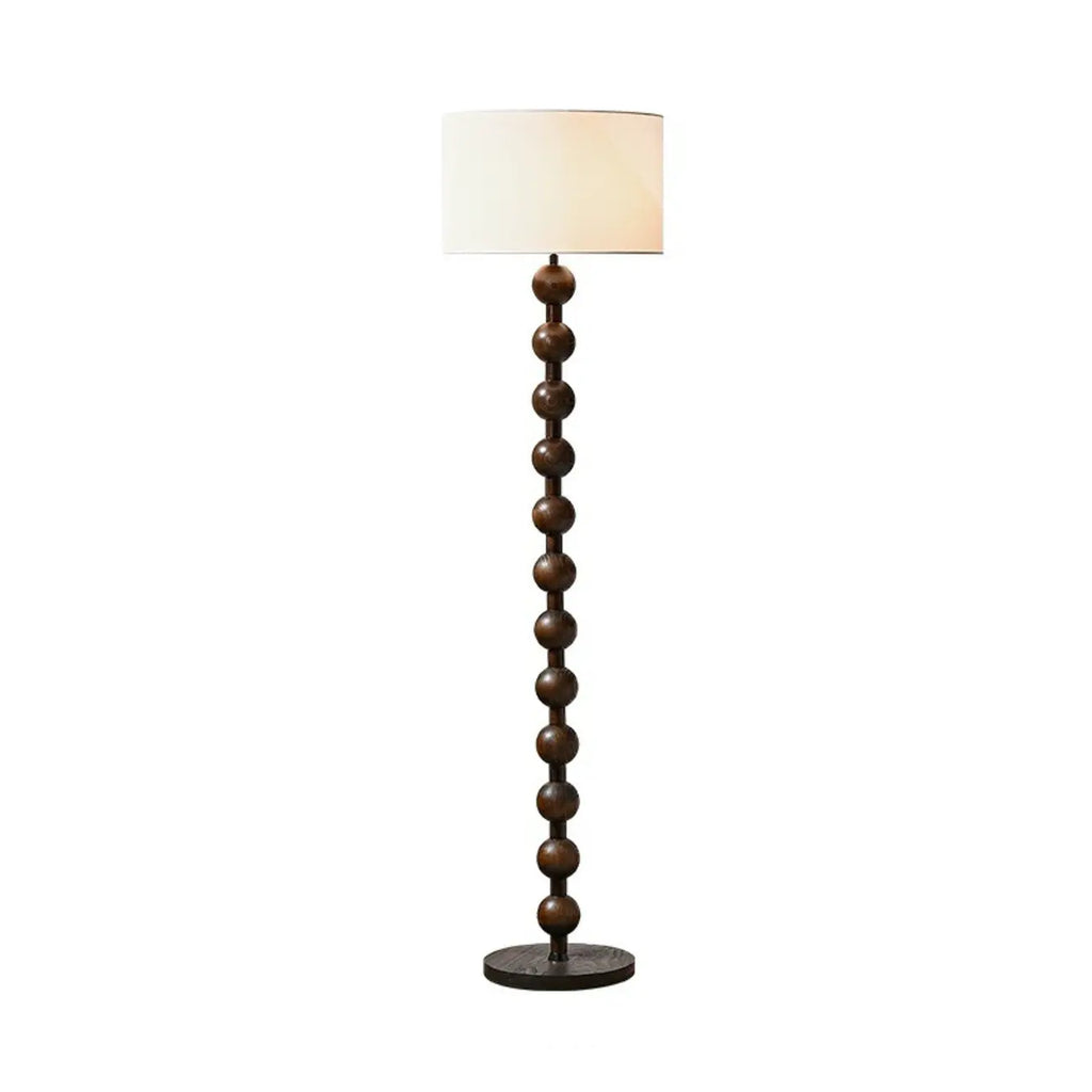 Lampada da terra moderna da 63 pollici con struttura in legno e spina per soggiorno