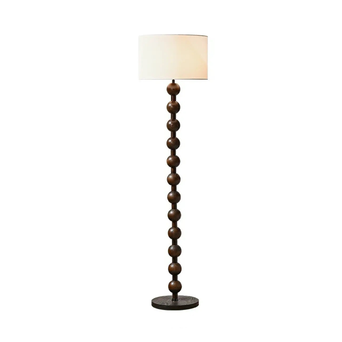Lampada da terra moderna da 63 pollici con struttura in legno e spina per soggiorno