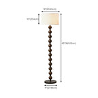 Lampada da terra moderna da 63 pollici con struttura in legno e spina per soggiorno
