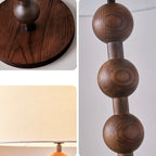 Lampada da terra moderna da 63 pollici con struttura in legno e spina per soggiorno