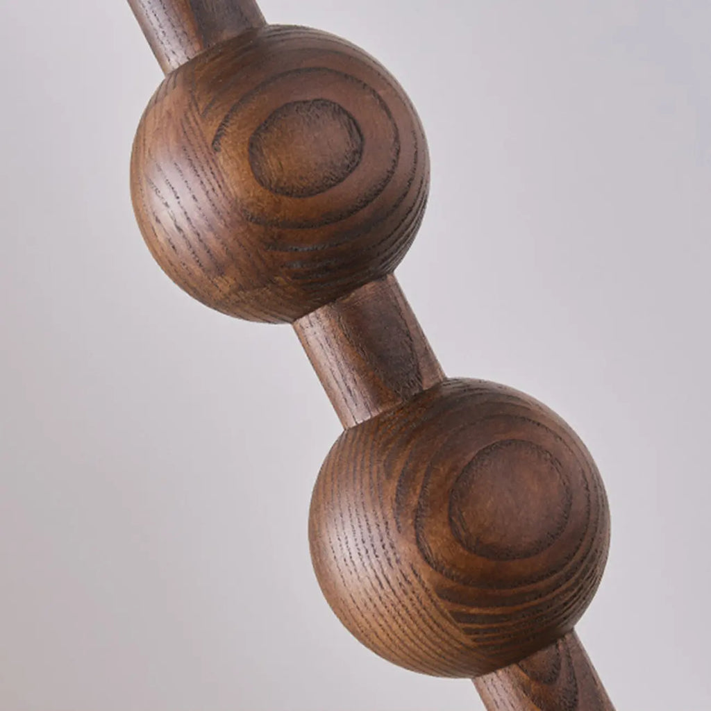 Lampada da terra moderna da 63 pollici con struttura in legno e spina per soggiorno