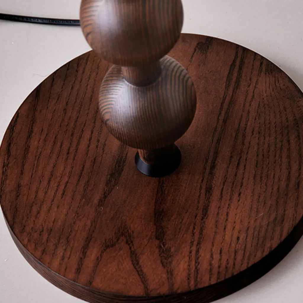Lampada da terra moderna da 63 pollici con struttura in legno e spina per soggiorno