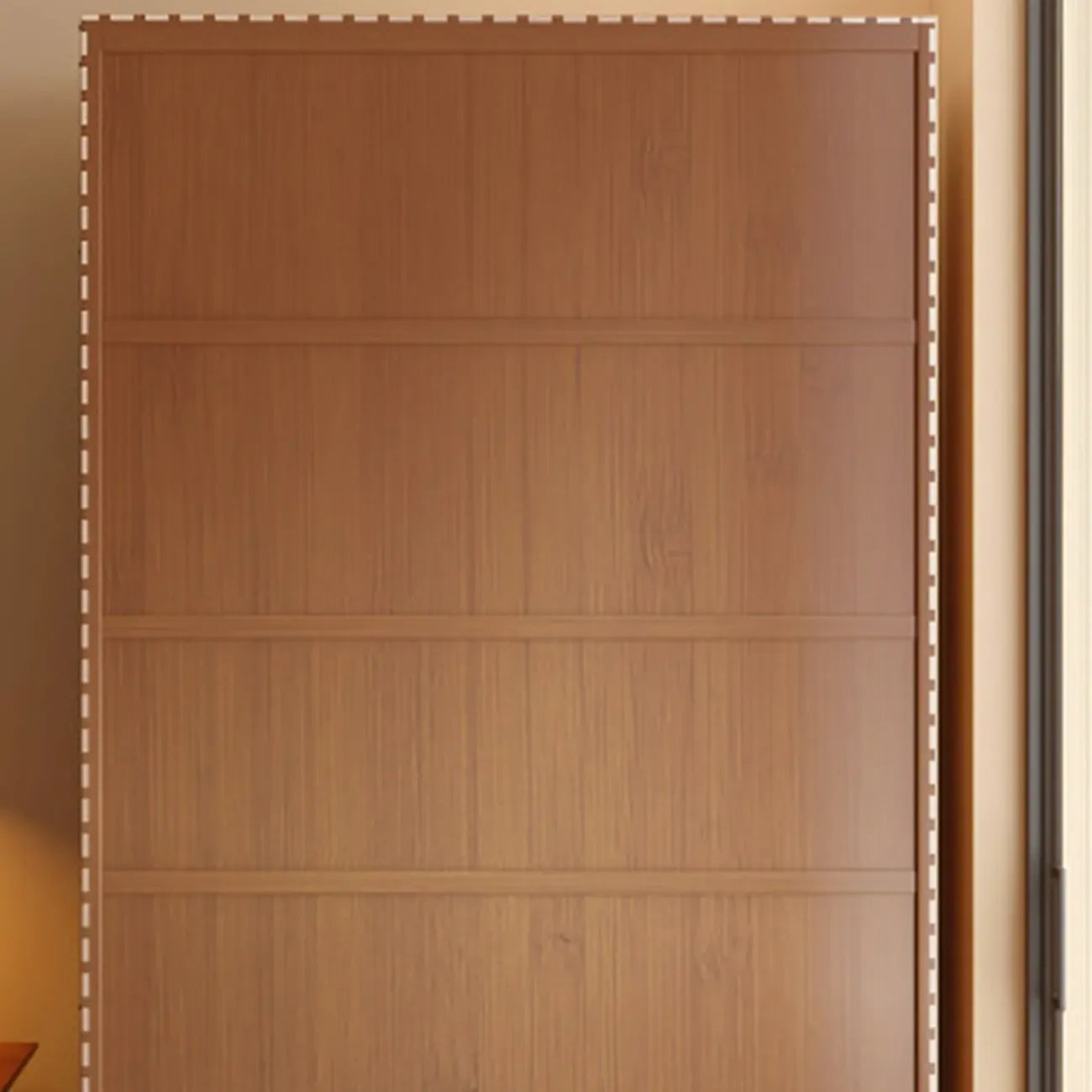 Bibliothèque classique à 6 niveaux avec porte vitrée et bois de qualité supérieure