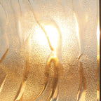 Élégants lampadaires solaires carrés en bronze ondulé pour l'extérieur