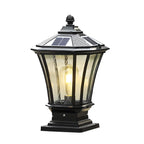 Lampes solaires d'extérieur Gerden Decor rétro noires évasées