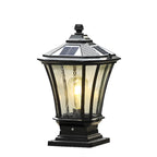 Lampes solaires d'extérieur Gerden Decor rétro noires évasées
