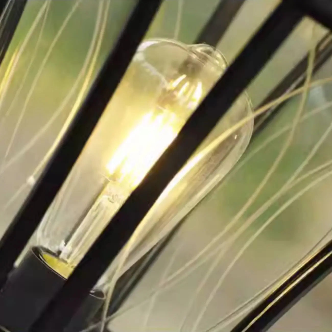 Lampes solaires d'extérieur Gerden Decor rétro noires évasées