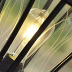 Lampes solaires d'extérieur Gerden Decor rétro noires évasées