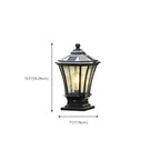 Lampes solaires d'extérieur Gerden Decor rétro noires évasées