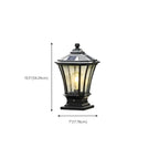 Lampes solaires d'extérieur Gerden Decor rétro noires évasées