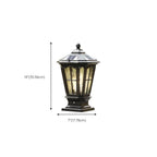 Lampes solaires d'extérieur Gerden Decor rétro noires évasées