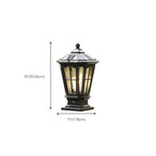 Lampes solaires d'extérieur Gerden Decor rétro noires évasées