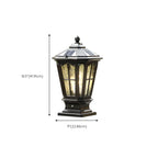 Lampes solaires d'extérieur Gerden Decor rétro noires évasées