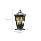 Lampes solaires d'extérieur Gerden Decor rétro noires évasées