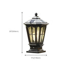 Lampes solaires d'extérieur Gerden Decor rétro noires évasées