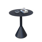 Table de bar minimaliste en métal noir, petite table d'extérieur