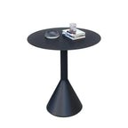 Table de bar minimaliste en métal noir, petite table d'extérieur