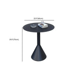 Table de bar minimaliste en métal noir, petite table d'extérieur