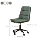 Fauteuil de bureau pivotant ergonomique élégant en cuir blanc