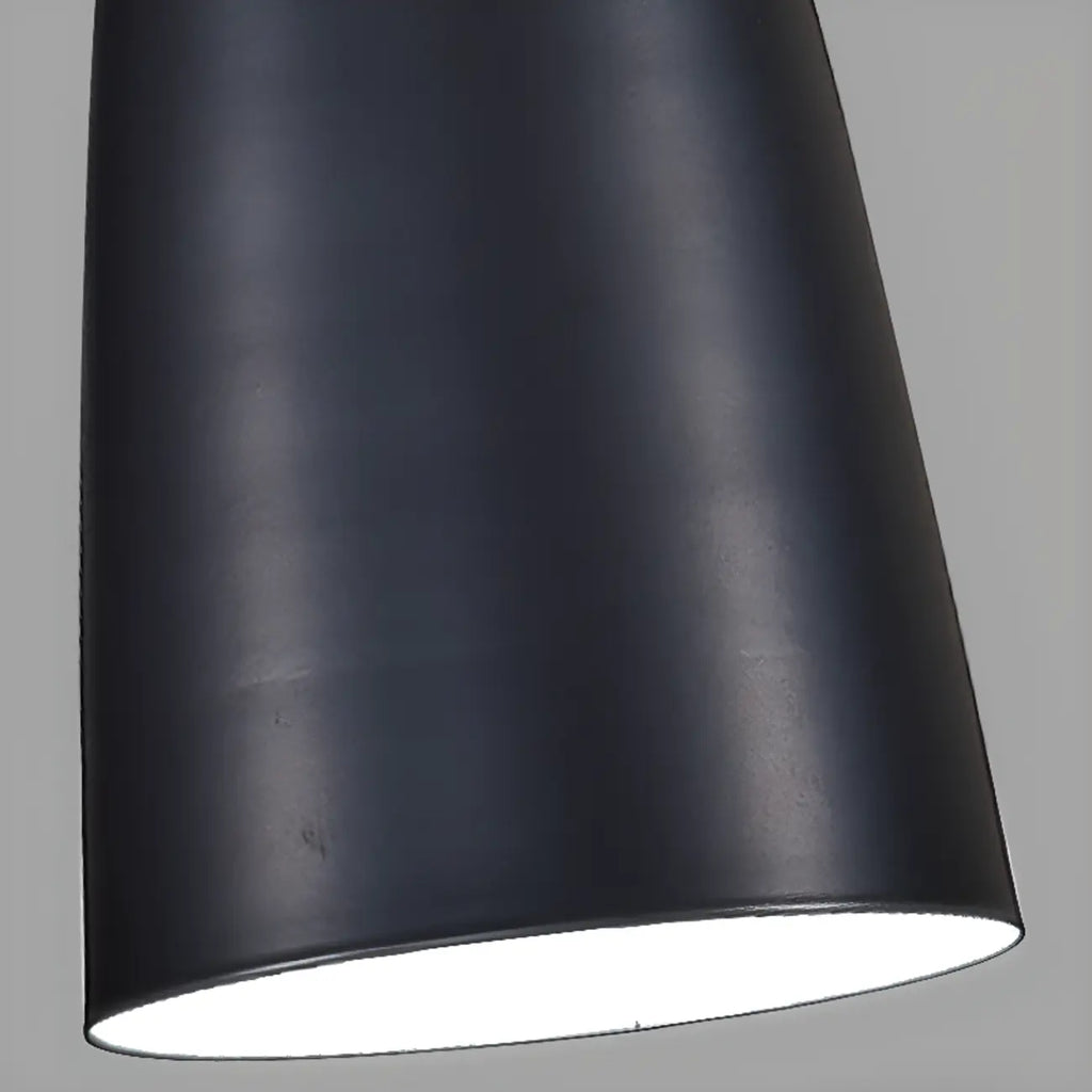 Suspension géométrique moderne en métal ferrugineux à 3 lumières pour cuisine