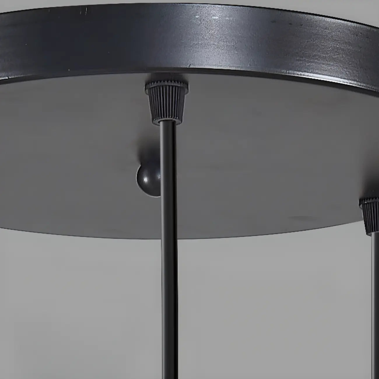 Suspension géométrique moderne en métal ferrugineux à 3 lumières pour cuisine