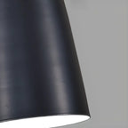 Suspension géométrique moderne en métal ferrugineux à 3 lumières pour cuisine