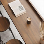 Tables de bar modernes avec plateau en bois et fer brun