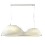 Luminaire îlot de cuisine moderne en métal blanc géométrique géométrique
