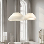 Luminaire îlot de cuisine moderne en métal blanc géométrique géométrique