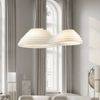 Luminaire îlot de cuisine moderne en métal blanc géométrique géométrique