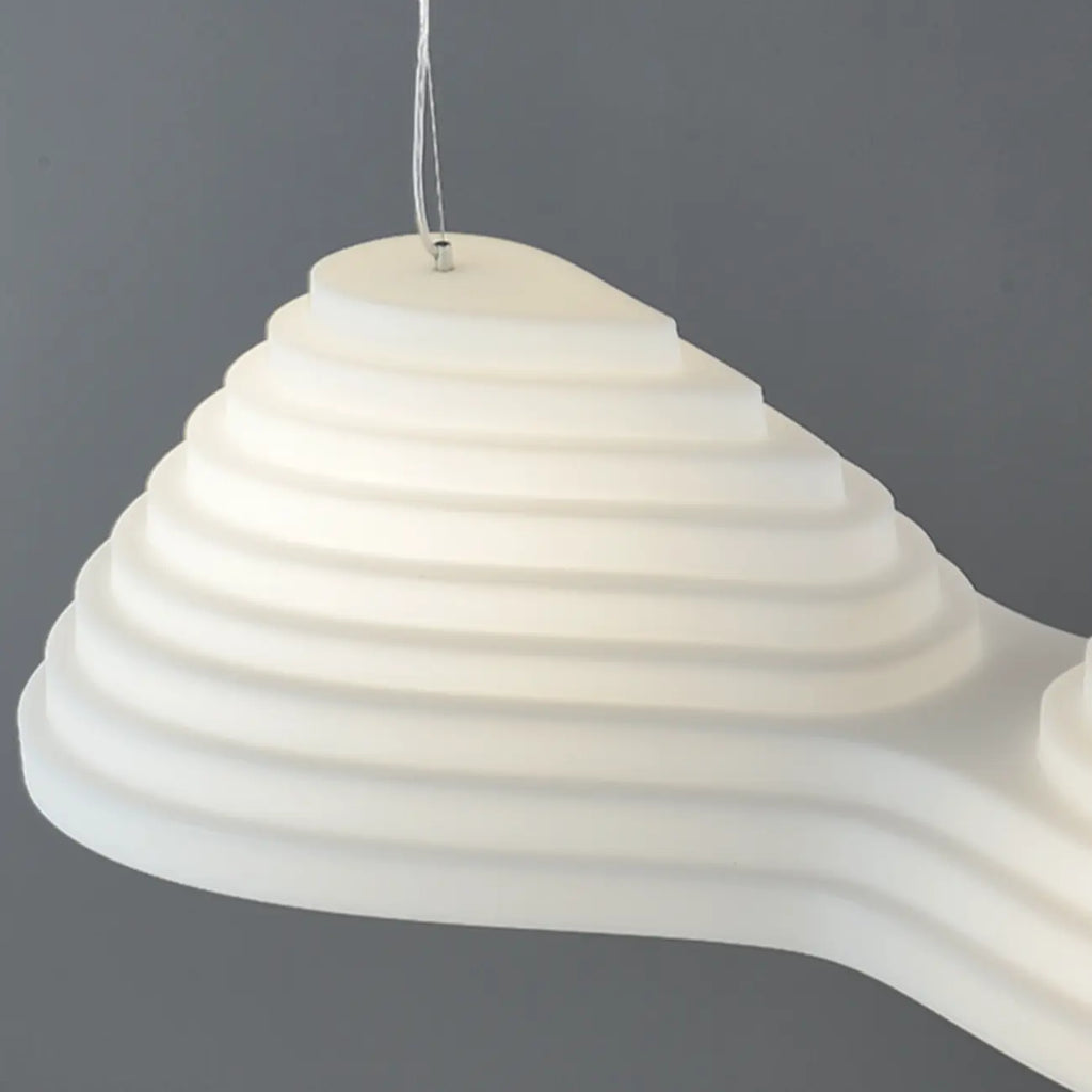 Luminaire îlot de cuisine moderne en métal blanc géométrique géométrique
