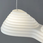 Luminaire îlot de cuisine moderne en métal blanc géométrique géométrique