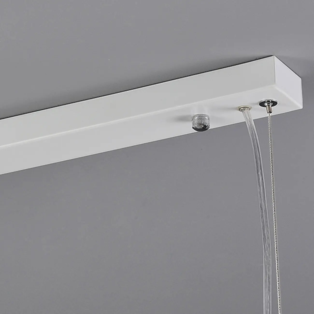 Luminaire îlot de cuisine moderne en métal blanc géométrique géométrique
