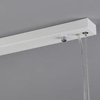 Luminaire îlot de cuisine moderne en métal blanc géométrique géométrique