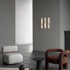 Applique Art Déco ricurva a 2 luci in alabastro massiccio