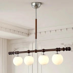 Suspension moderne en verre pour îlot de cuisine
