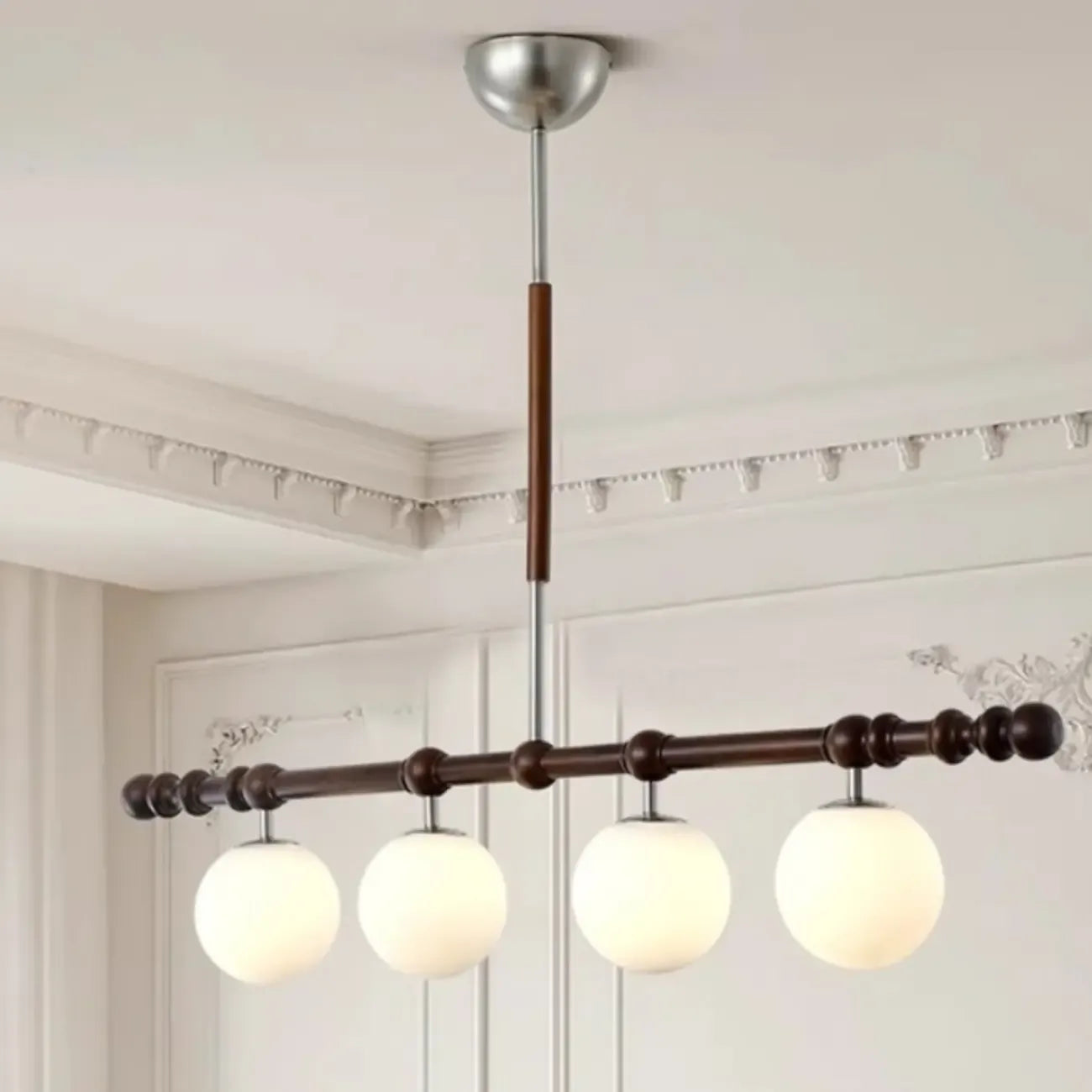 Suspension moderne en verre pour îlot de cuisine
